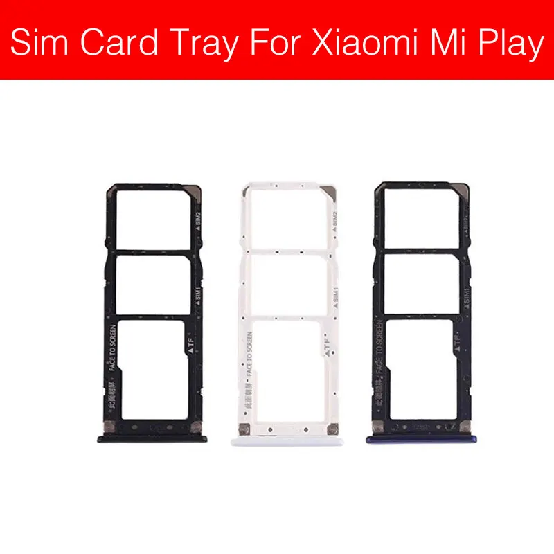 Держатель лотка для карты памяти SD и sim Xiaomi Mi Play устройство считывания карт гнездо
