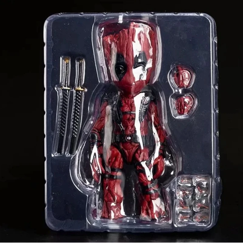 Groot COS Deadpool дерево человек модель HT 1:1 фигурка с подвижными соединениями подвижная Коллекционная игрушечная статуэтка в коробке 26 см