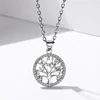 LYSFS Authentic 925 Sterling Silver DIY Life Tree Charm Necklace Ladies Silver Nature Lucky Tree Jewelry Pendant link Charm ► Photo 3/5