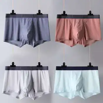 

New Boxer Underwear Modal Mens Underwear Cotton Ice silk Underpants Breathable Shorts Cueca Male Panties Boxershorts