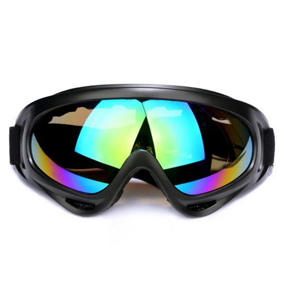 Зимние ветрозащитные очки для катания на лыжах, очки для снегохода, уличные спортивные очки CS, лыжные очки, пылезащитные мотоциклетные велосипедные солнцезащитные очки D40 - Цвет: Multicolor