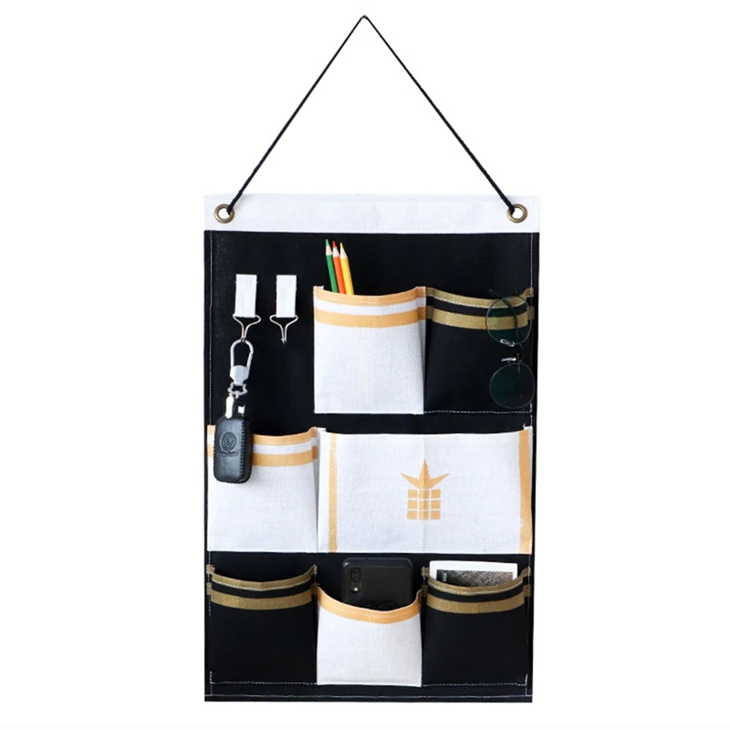 Простая сумка для хранения в скандинавском стиле склад-хралилище подставленное к стене сумка тканевая карманная сумка для хранения подвесная сумка настенный, для дома - Цвет: B1