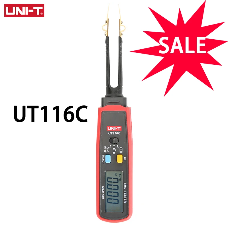 UNI T SMD мультиметр UT116A UT116C автоматический диапазон сопротивления емкость диод (RCD)