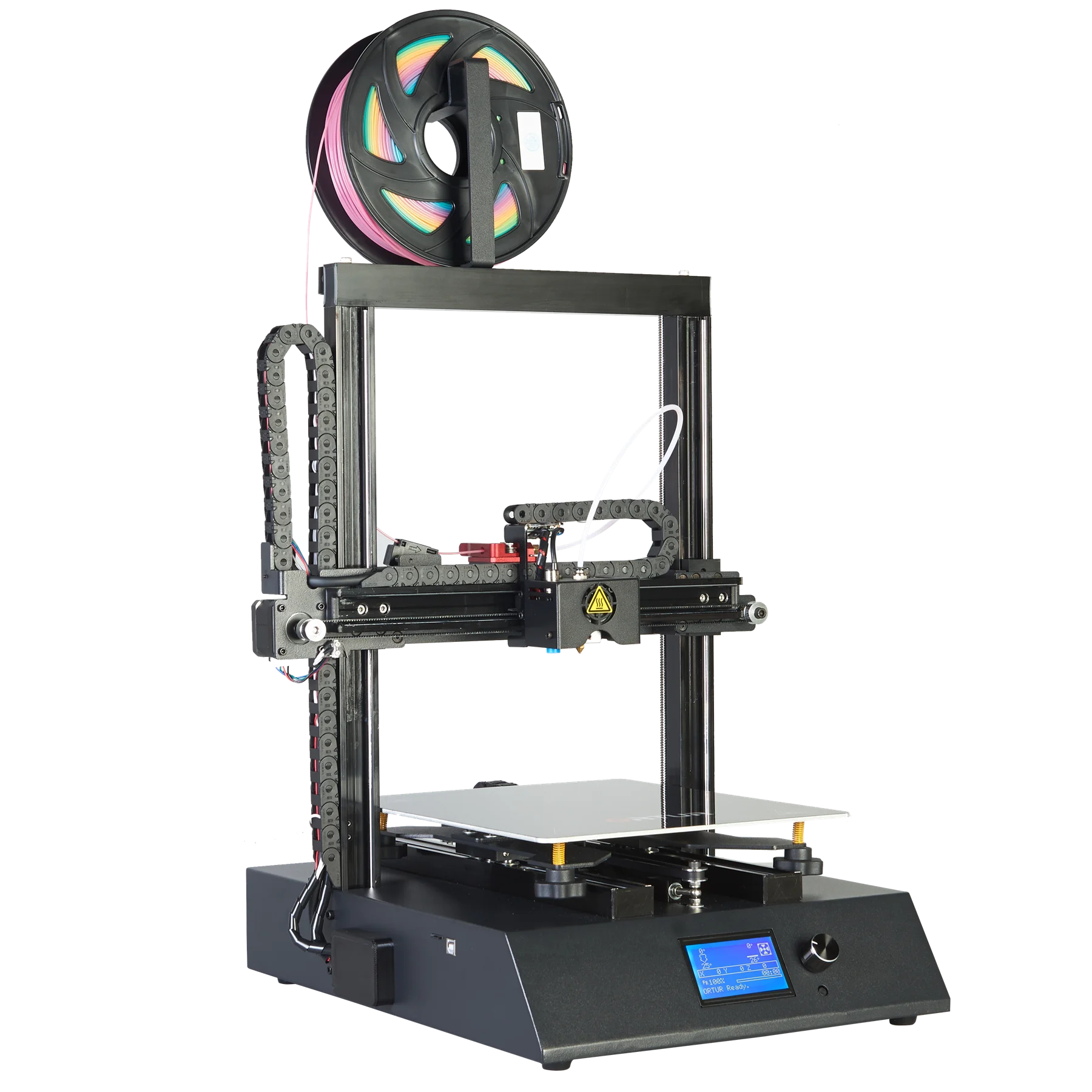 Новейший Ortur 3d принтер двухосевой линейный направляющий принтер 3D Съемная Углеродистая стальная пластина, печать с отключением питания