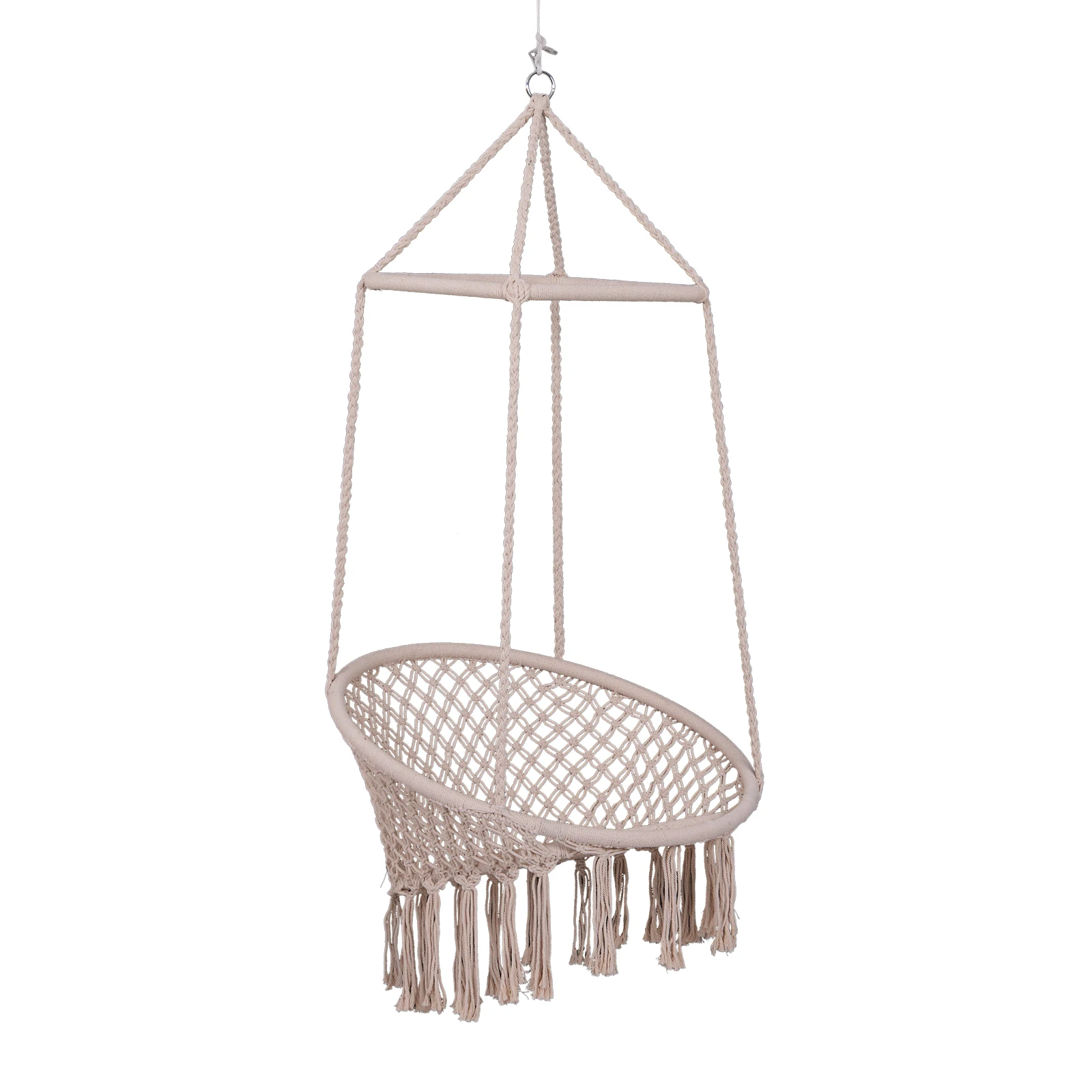 Outsunny подвесной стул с веревками и поддержкой макс. 120 кг деревянный сад Φ80x140 см |