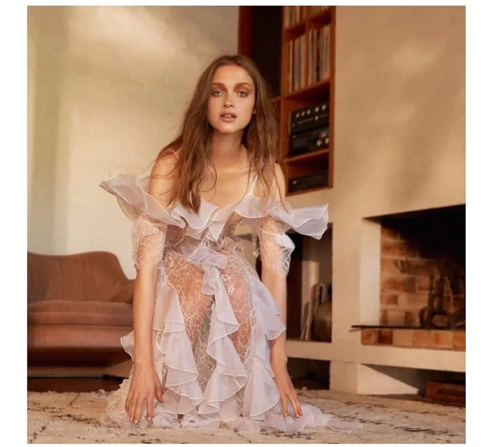 EASYSMALL, женское платье, модное, праздничное, высокого класса, Vestidos, вечерние, эксклюзивные, с лепестками, каскадные, уличная одежда, платья с высокой талией