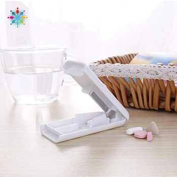 

1Pcs Pill Divide Cutter Splitter Medicine Storage Tablet Pill Box Splitters Cut Slicer Home Portable Pill Cases Dispenser W118