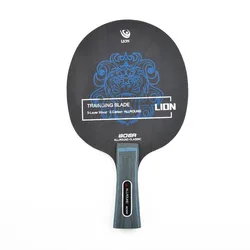1pc BOER Ping Pong Racket Long Grip Lightweight Carbon Fiber & Aryl Group Fiber Table Tennis Blade 7 Ply Table Tennis Blade