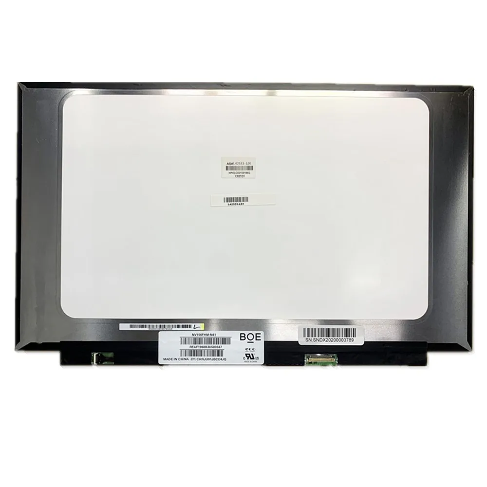 

Free shipping BOE display NV156FHM-N61 V8.0 V8.1 15.6 Inch slim led IPS full view 72% color gamut 30PIN EDP HD 1920X1080 ips