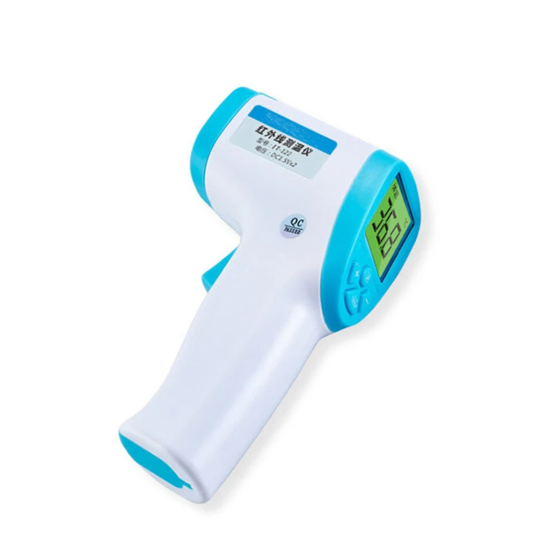 Детский термометр бесконтактный лоб Домашний Детский ушной термометр Инфракрасный электронный термометр - Цвет: Синий