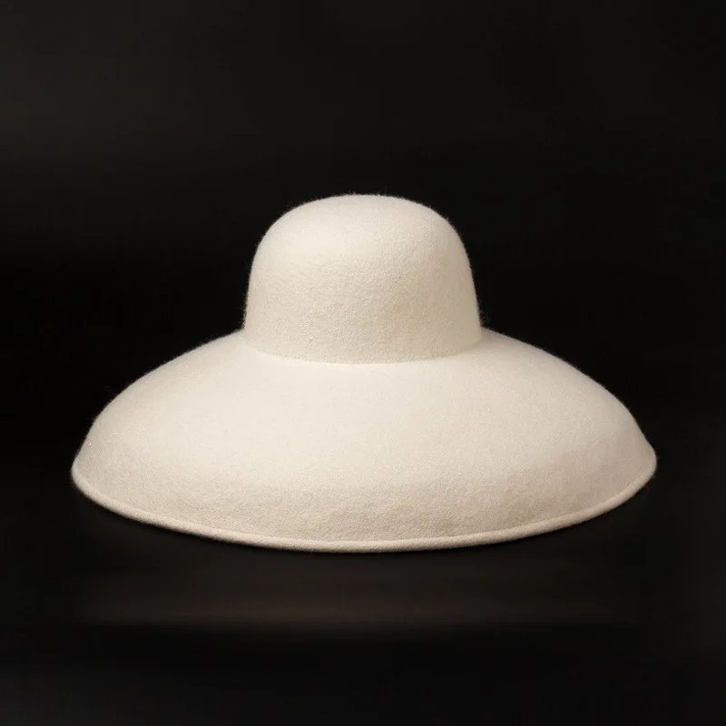 

Autumn and Winter New Dome Cap Wool Hat Large Black Wool Floppy Hat Hat Felt Top Hats Fedora Hats Mens Fedora Hat 2019