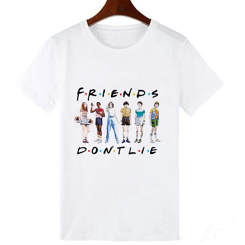 Необычная Женская футболка «странные вещи 3», забавная женская футболка, одиннадцать футболок, модная женская футболка в стиле Харадзюку с коротким рукавом и принтом из фильма ulzzang