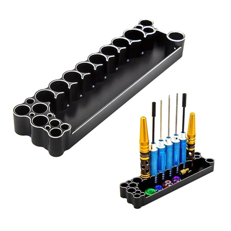 

Metal Repair Tool Holder Screwdriver Pliers Scissors Tweezers Wrench Screw Storage Rack for RC Model Car Boat Aircraft