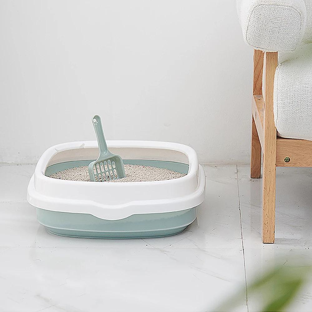 1 Set Pet Toilet Bedpan Cat Dog Tray with Scoop Anti-Splash Dog Toilet Excrement Training Sand Litter Box Cat Litter Box 1 Set Pet Toilet Bedpan Cat Dog Tray with Scoop Anti-Splash Dog Toilet Excrement Training Sand Litter Box Cat Litter Box