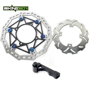 

BIKINGBOY KX 125 250 03-05 KXF KX-F KX250F 2004 2005 RMZ RM-Z 250 04-06 270mm Front Rear Brake Discs Disks Rotors + Bracket