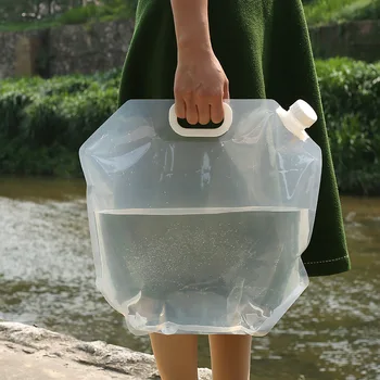 

Outdoor Portable Folding Bag Bucket Car Emergency Water Breaker Folding Bottle Riding Motion Plastic Direct Drinking Adults
