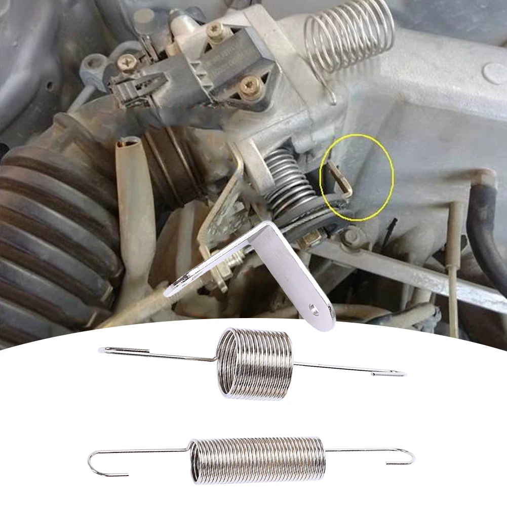 Хромированный пружинный кронштейн для дроссельной заслонки, металлические двойные пружины, Аксессуары для автомобилей и мотоциклов, инструменты для Chevy для Ford