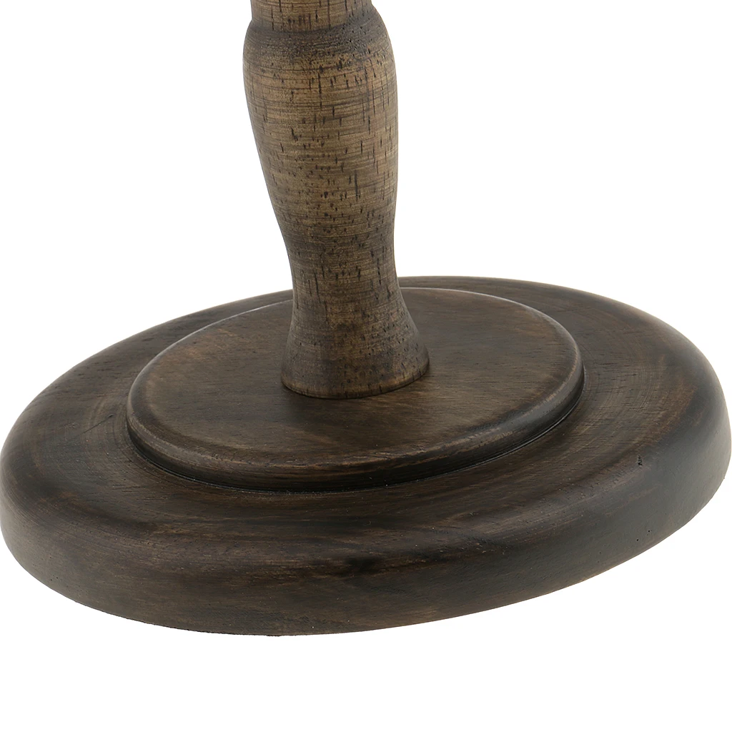 Antique Style Dome Shaped  Wooden Tabletop Hat Rack/Wig Storage Holder Display Stand, Free Standing Cap Hat Wig Rack Display