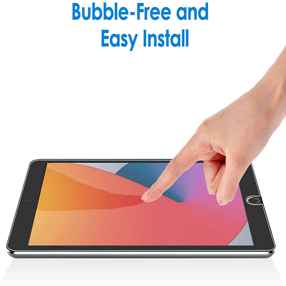 for iPad 9 10.2 inch 2021 Tempered Glass Apple New iPad 9th Generation 10.2 Screen Protector HD 9H Protective Film