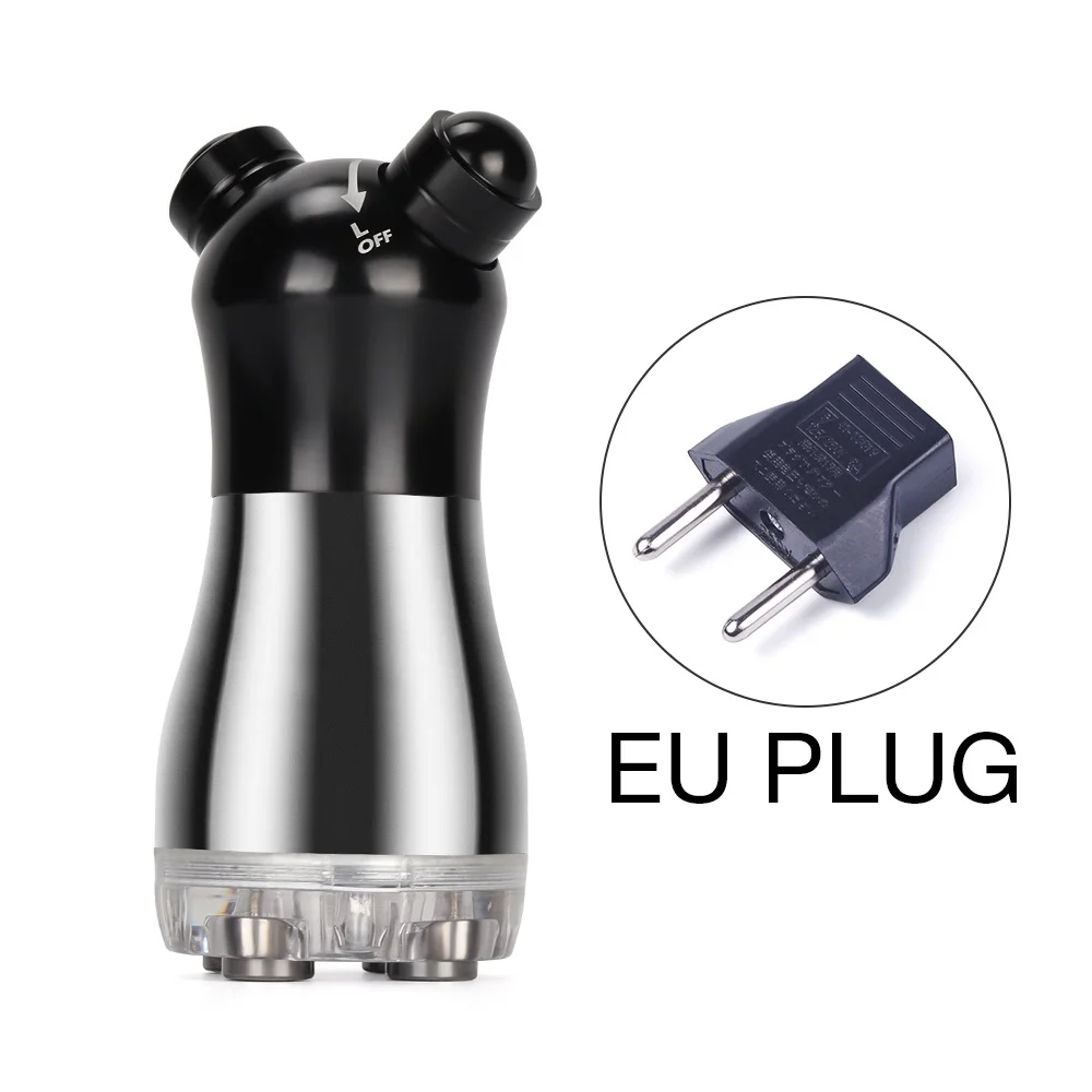 Black EU Plug Радиочастотный массажер тела и лица светодиодный фотон для лица мезотерапия электропорация машина для красоты омоложение лица лифтинг - Цвет: Black EU Plug