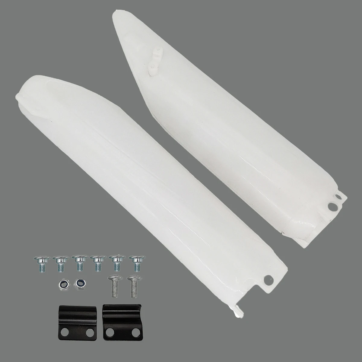 

Motocross Enduro Front Fork Guard White Plastic Frame Protection Cover For Honda CR125 CR250 CR500 1993-2018 CRF250 CRF450 R X