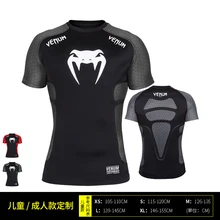 Змеиная шкала с коротким рукавом фитнес ММА Боксерские майки Тигр Муай Тай Рашгард джиу джитсу король боксерская футболка ММА компрессионная