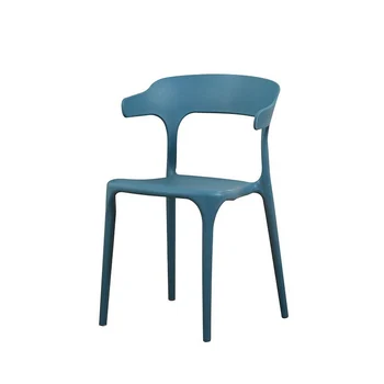 

Plastic chair adult thickened home dining chair back chair nordic creative dining chair cafe casual horn chair