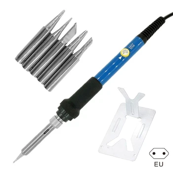 

Wood Burning Pyrography Kit Welding Pen Temperature Adjustable Electric Soldering Iron Set TUE88