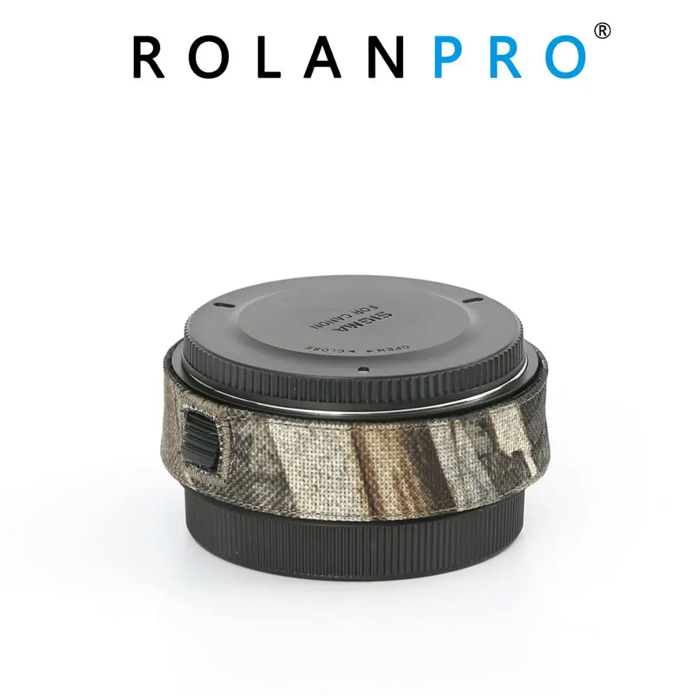 Фото Камуфляжная Крышка для объектива камеры ROLANPRO, для Sigma TC2001 TC1401, защита объектива для Canon, Nikon №1