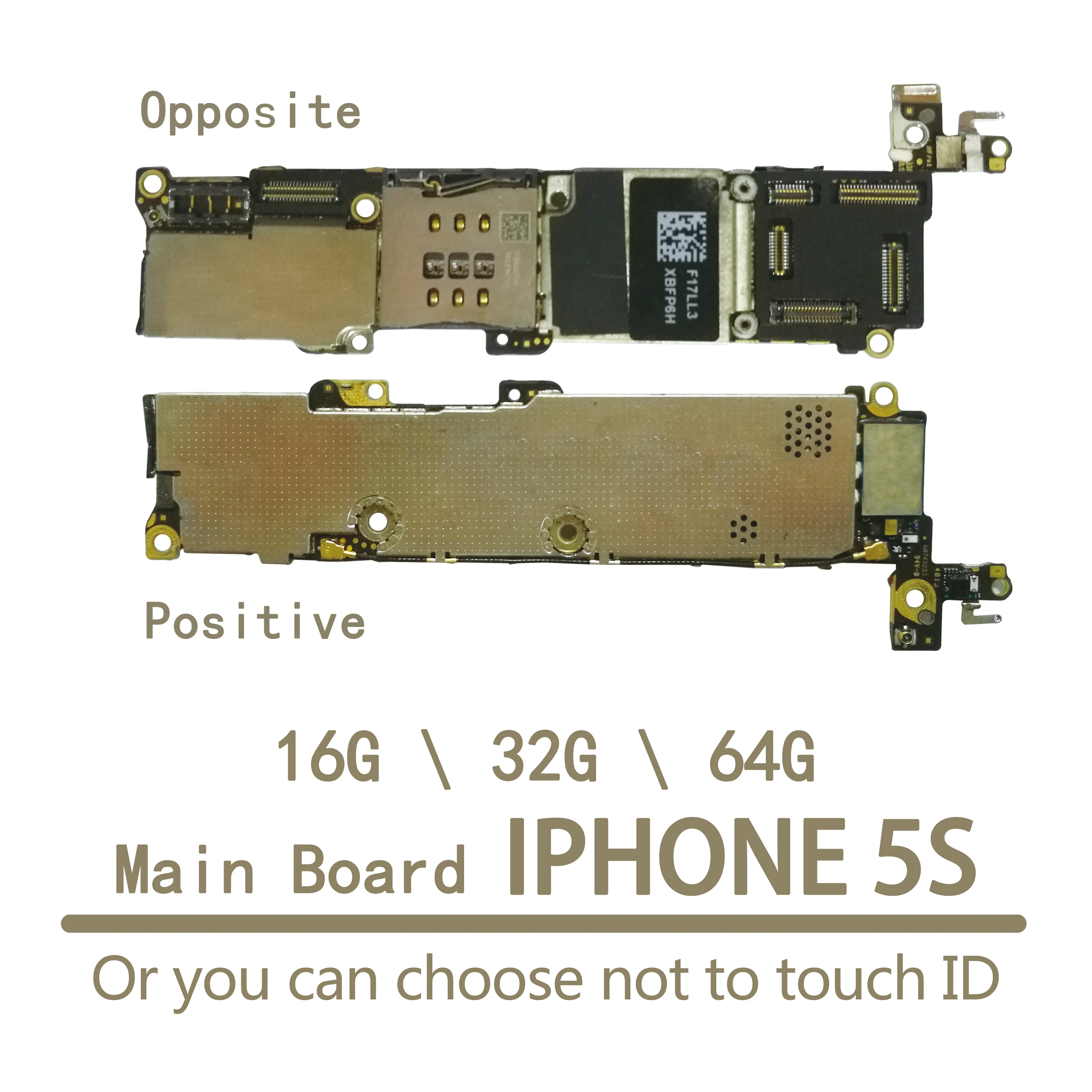 Полная разблокированная материнская плата для iphone 5S, для iphone 5S материнская плата с сенсорным ID/без Touch ID