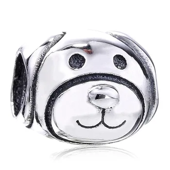 

Authentic 925 Sterling Silver Animal Bead Charm European Cute Dog Beads Fit Women Bracelet Bangle Diy Jewelry