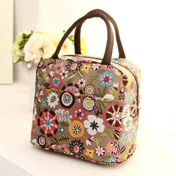 

Printing Travel Lunch Bag Storage Cooler Box Thermal Insulated Thicken Portable Carry Tote Pouch Waterproof Snacks Food Picnic