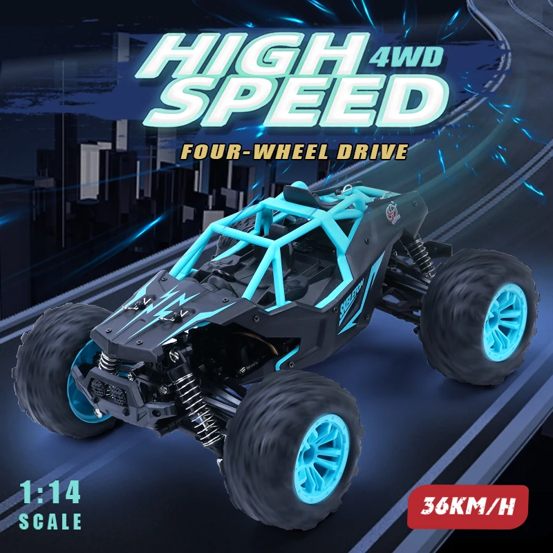 GS166 RC автомобиль 1:14 4WD 2 4 ГГц сплав 36 км/ч Высокая Скорость восхождение