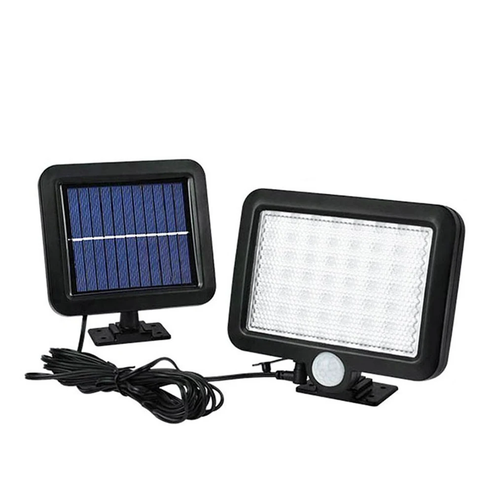 56 светодиодный солнечный свет водонепроницаемый PIR датчик движения настенный светильник открытый садовые парки безопасности аварийный уличный Солнечный садовый прожектор