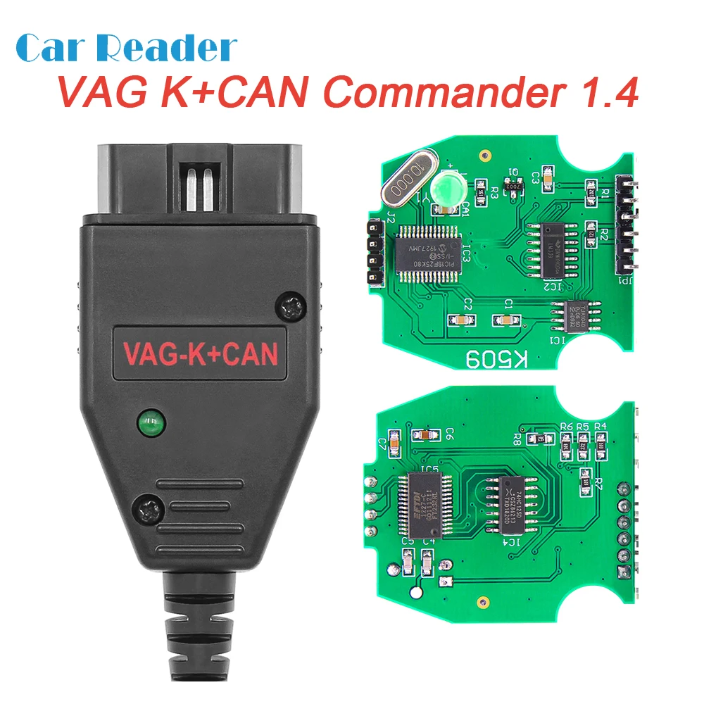 VAG K CAN Commander 1 4 для VW Audi/Skoda FTDI PIC18F25K80 зеленая печатная плата + Comander K-Line OBD2