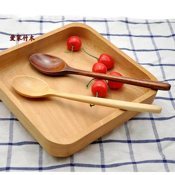 Wooden Spoon Cooking Spoon Bamboo Wave Pattern Kitchen Cooking Utensil Tool Soup Teaspoon Catering For Kitchen Wooden Spoon tanie i dobre opinie CN (pochodzenie) Drewna solid color 23 5*4 2cm 1pcs soup spoon kitchen spoon kids spoon kitchen handle spoon dropshipping