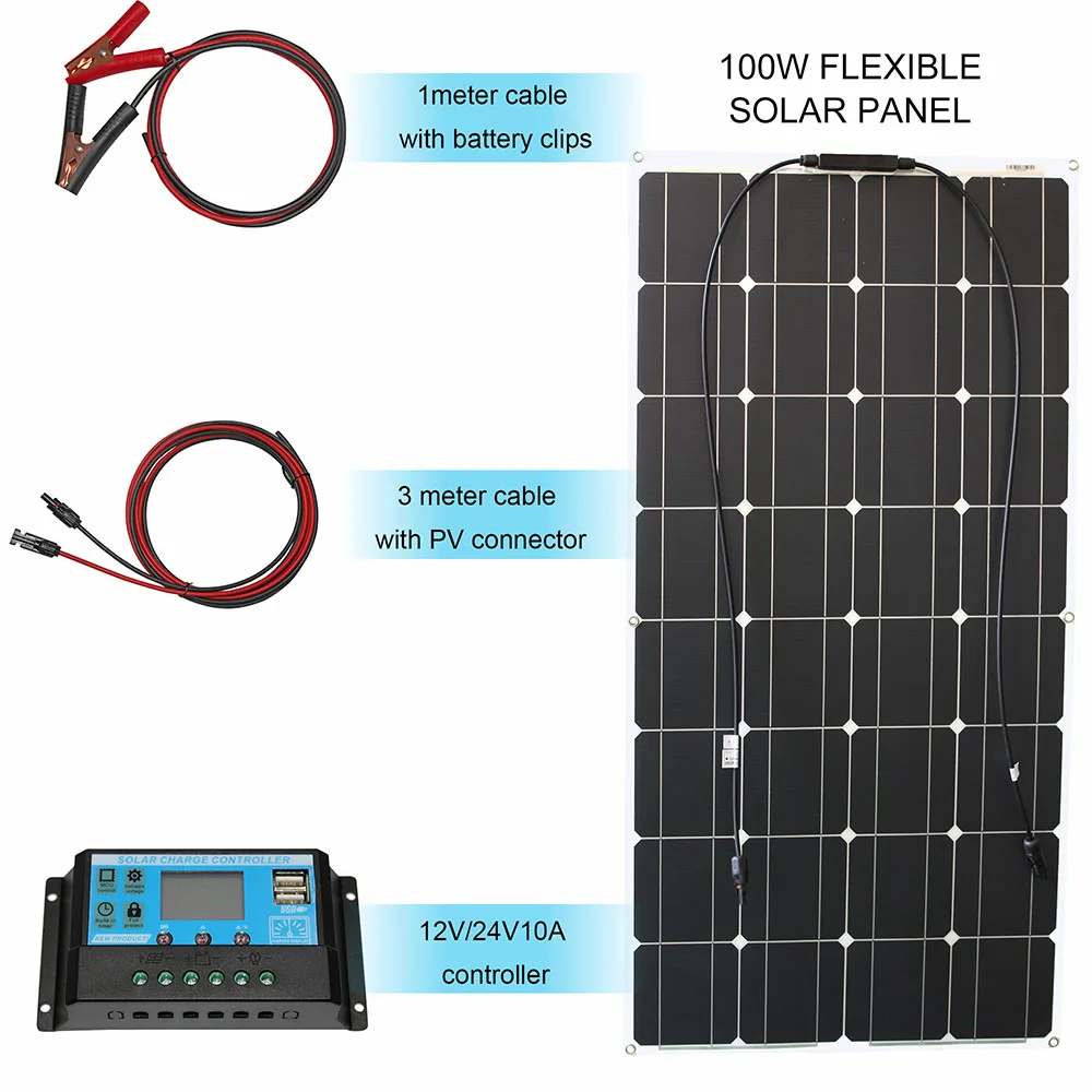 ตัวเลือกสินค้า แผงโซลาร์เซลล์ยืดหยุ่น 12V ชาร์จแบตเตอรี่ได้ทุกที่