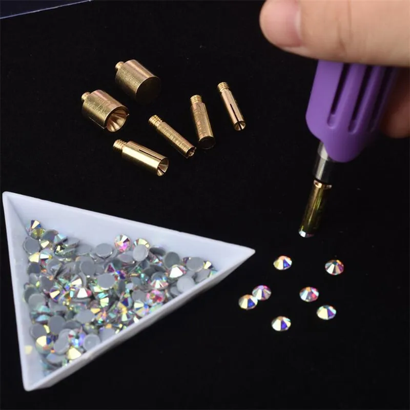 All Size Color AB Top Quality Crystal Glass Super Bright Hot Fix Rhinestone Strass Hotfix Iron On Rhinestones for Fabric Garment