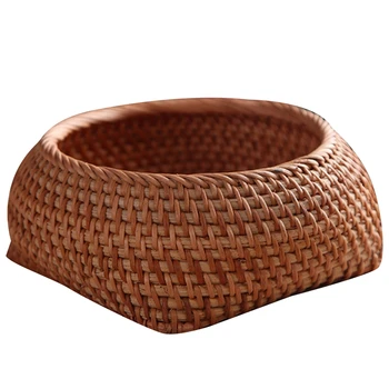 

Rattan Fruit/Vegetable/ Snack Storage Basket Hand-Woven Storage Basket Small Basket/Storage Box