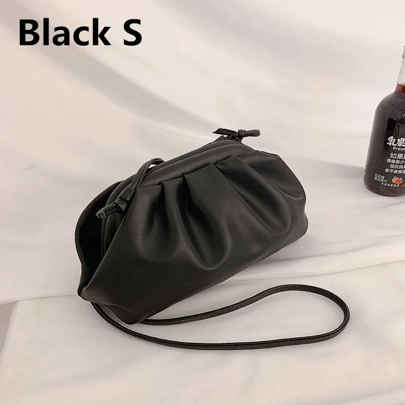 black s Однотонные элегантные сумки через плечо для женщин маленький клатч женские вечерние сумки и кошельки Женская сумка через плечо - Цвет: black s