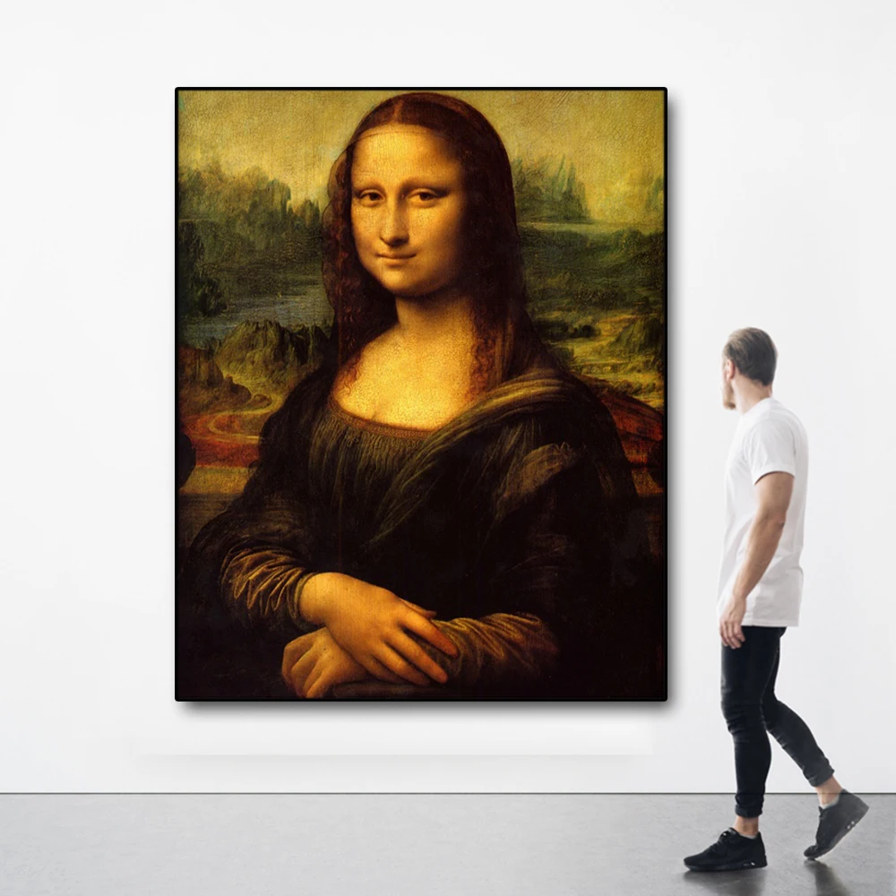 Картина на холсте Мона Лиза улыбка Модная фотография настенные картины