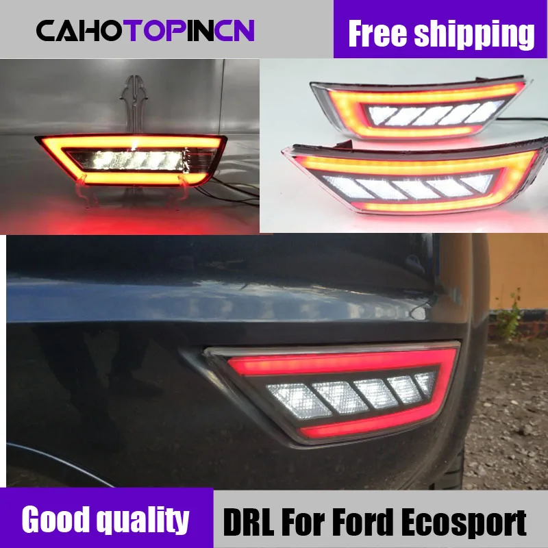 

2PCS LED For Ford Ecosport 2013 2014 2015 2016 2017 2018 2019 LED Rear Bumper Light Fog Lamp Brake Warning Light Reflector Lamp