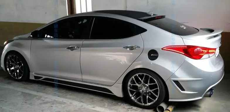 Высокое качество ABS краска автомобиль задний багажник спойлер крыло подходит для hyundai Elantra 2012 2013