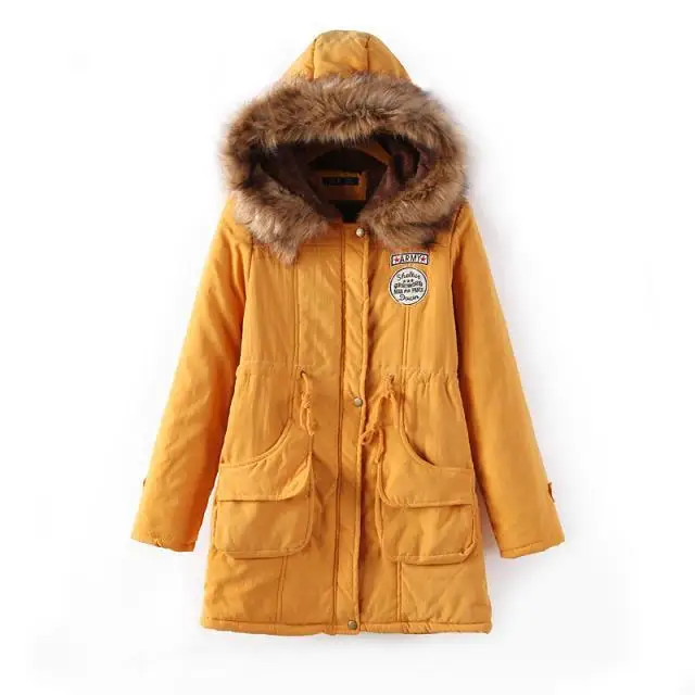 buy  2019 New Parkas Female Women Winter Coat Thickening Cotton Winter Jacket Womens Outwear Parkas for 