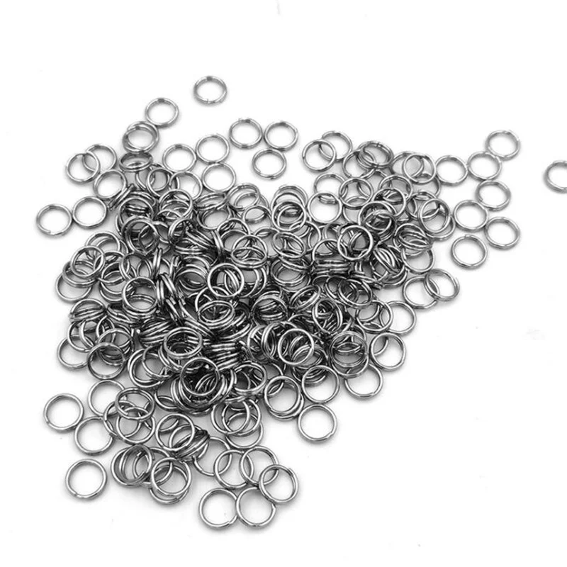50/100 Stück offener Biegering aus Edelstahl für DIY-Schlüsselanhänger, Schlüsselanhänger, Schmuck, Basteln, Herstellung, Material, Zubehör, Großhandel – Detail 2