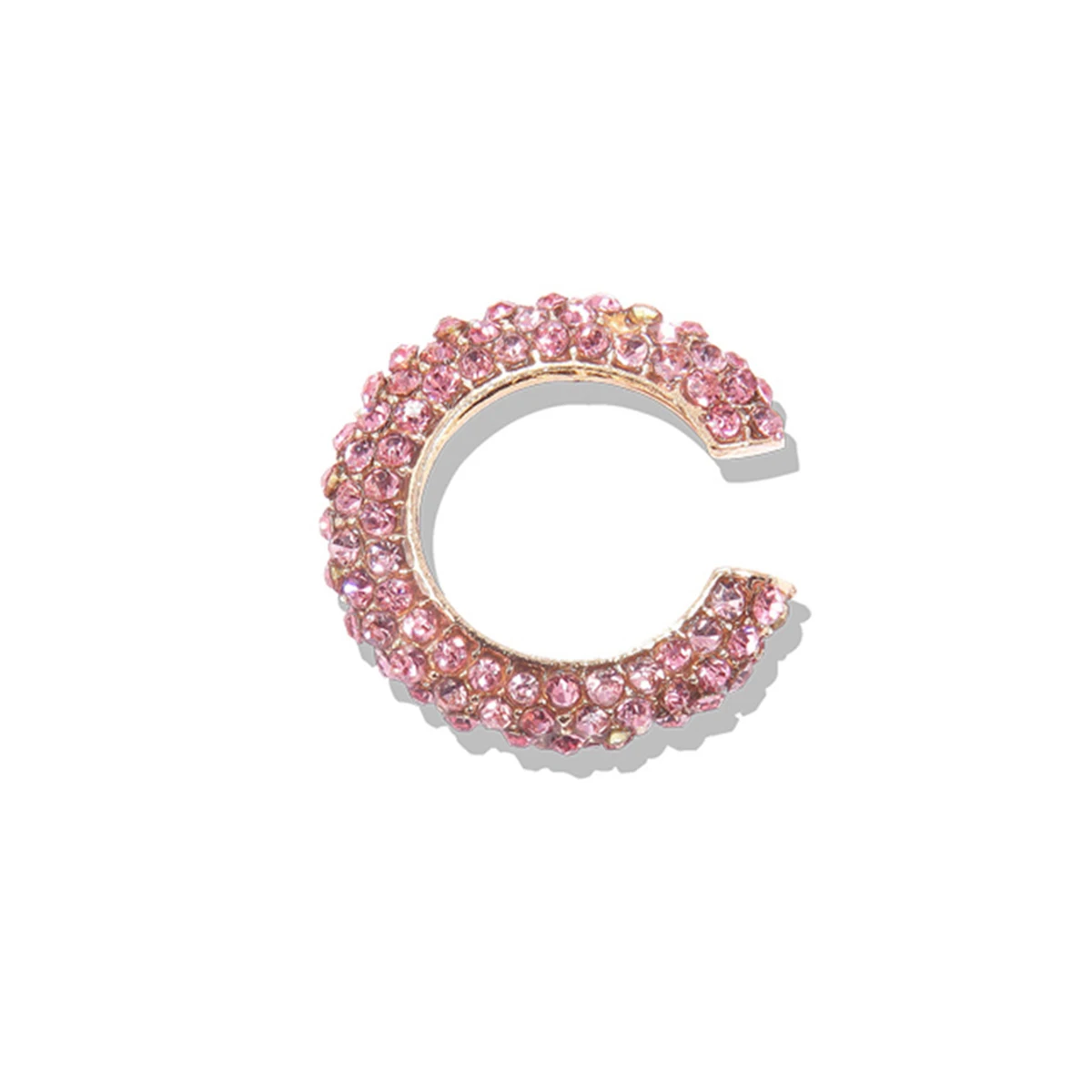 Pink Модное, в стиле бохо, жемчужные серьги-каффы для женщин и девушек, Модные цветные маленькие серьги-клипсы с кристаллами из горного хрусталя, богемное ювелирное изделие для ушей - Окраска металла: Pink
