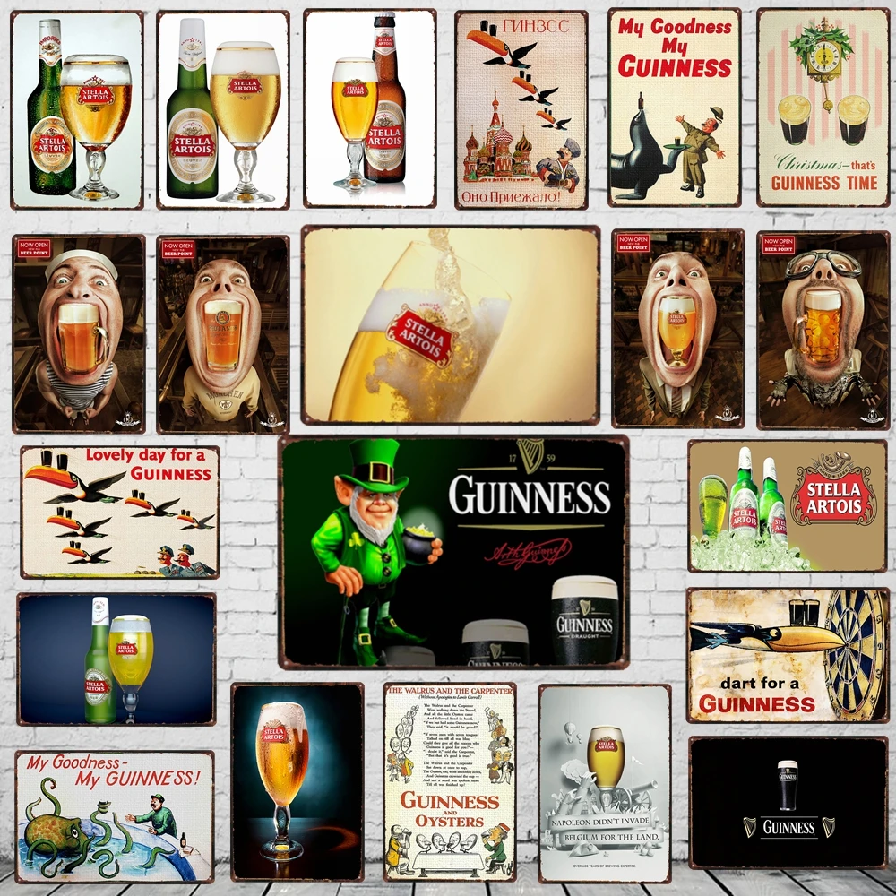 Металлические жестяные знаки Guinness металлическая винтажная настенная бара