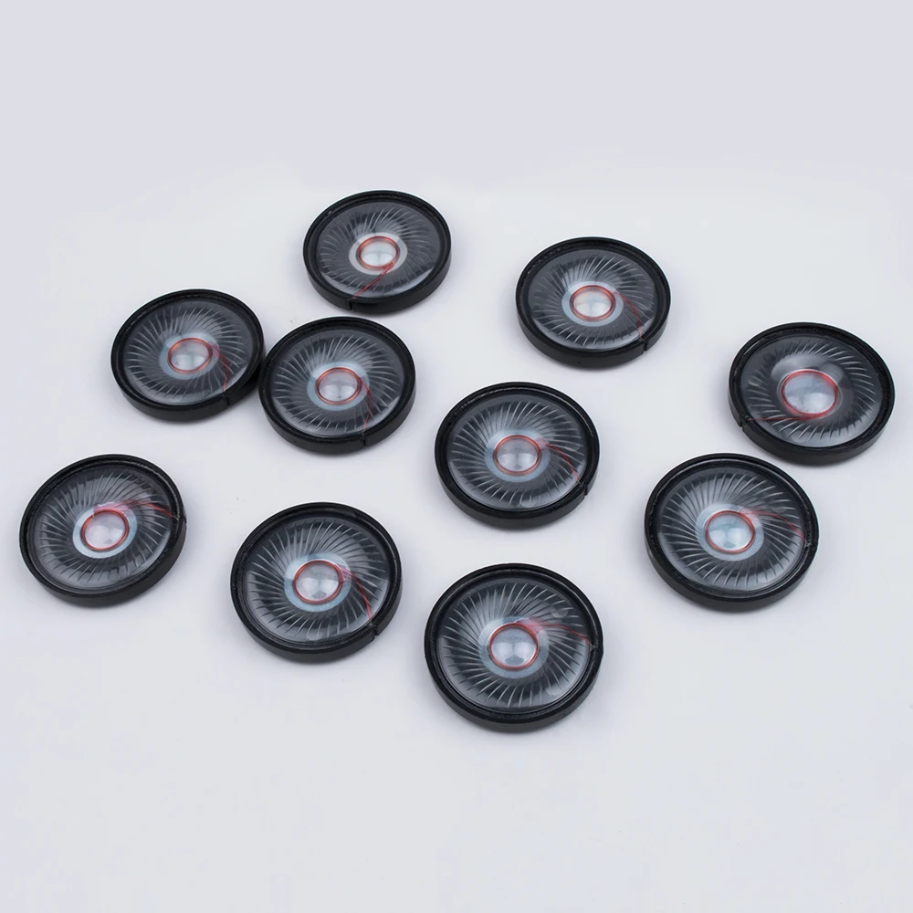 

10PCS 50mm Speaker Unit Hifi Headset Driver Headphone Repair Parts 32ohm Neodymium Speaker Unit 10PCS