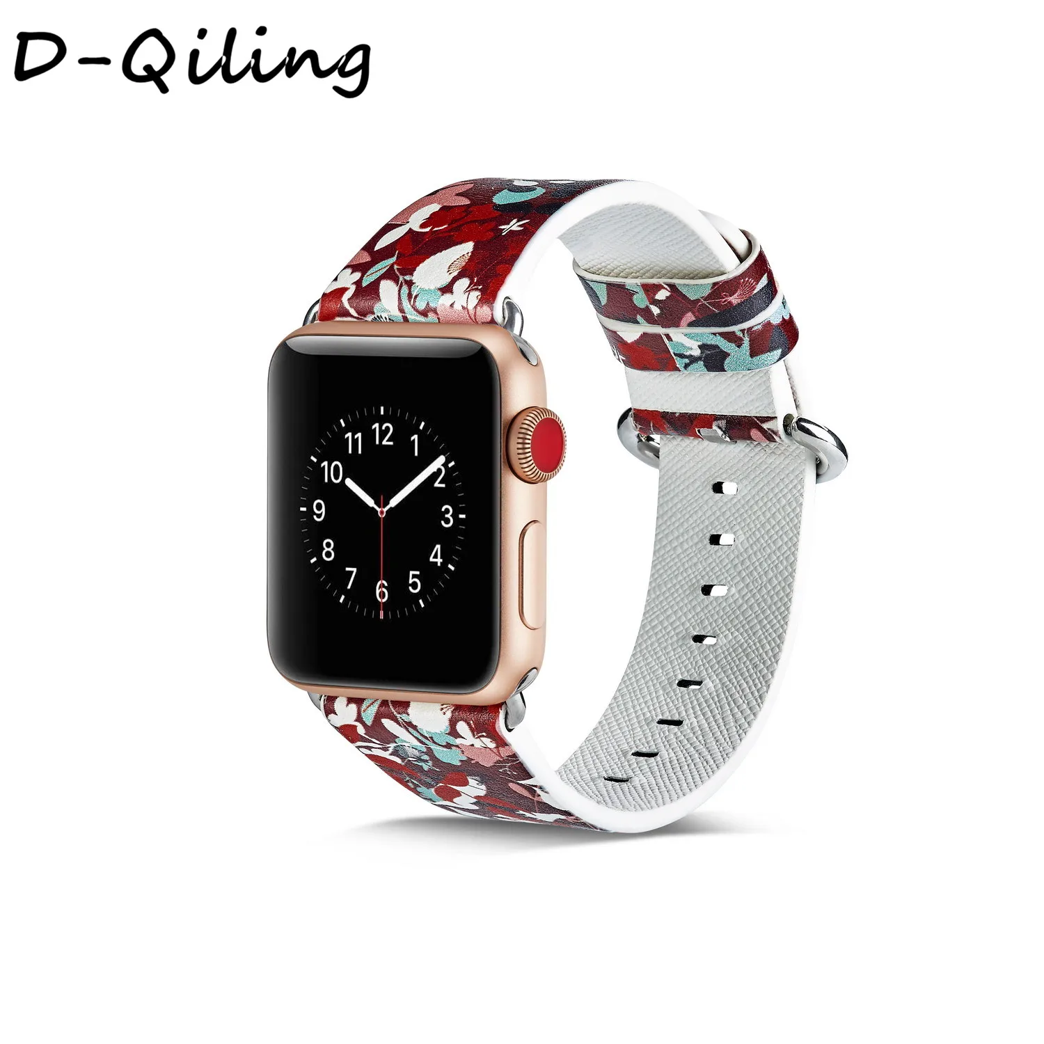 Женский кожаный браслет для часов Apple Watch Band 40 мм/44 мм/38 мм/42 мм ремешок iwatch 5 4 3 2 1