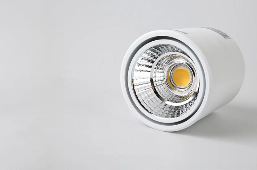 Dimmable LED downlight COB spotlight AC85-265V 7W9W12W15W20W25W adjustable angle aluminum surface mounted light indoor lighting gold ceiling lights